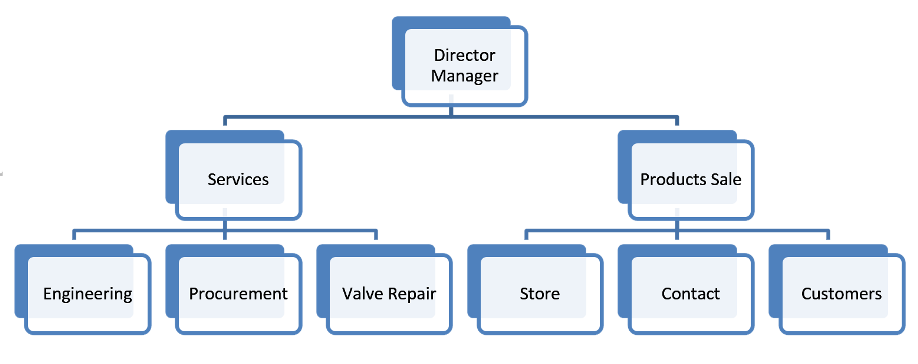 Organization Chart – Dark Blue Trading